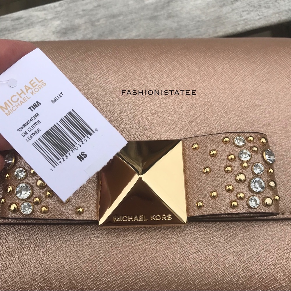 Michael Kors Small Ballet Bow Clutch crossbody NWT - Picture 5 of 8